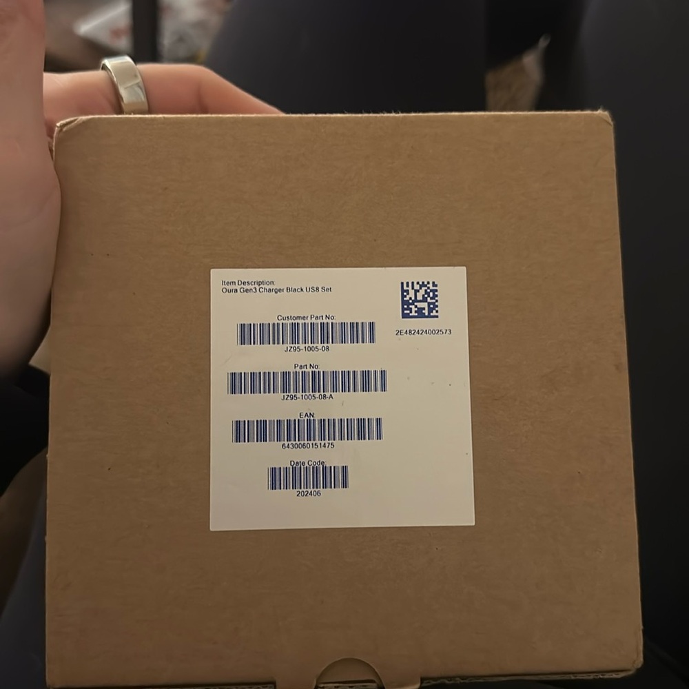 Oura Ring Gen 3 Size 8 Charger